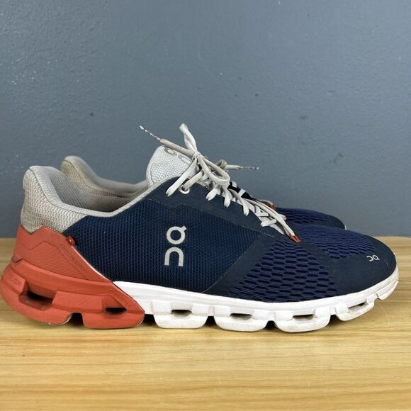 On Other - On Cloudflow Mens Size 12 Blue Gray Orange Athletic Running Shoes Sneakers